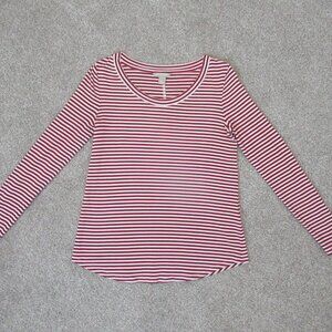 Banana Republic Red and White Striped Shirt‎